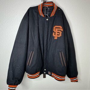 San Francisco Giants wool leather jacket